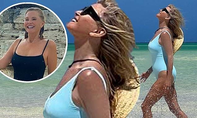 Christie Brinkley, 68, in a swimsuit while in the Caribbean