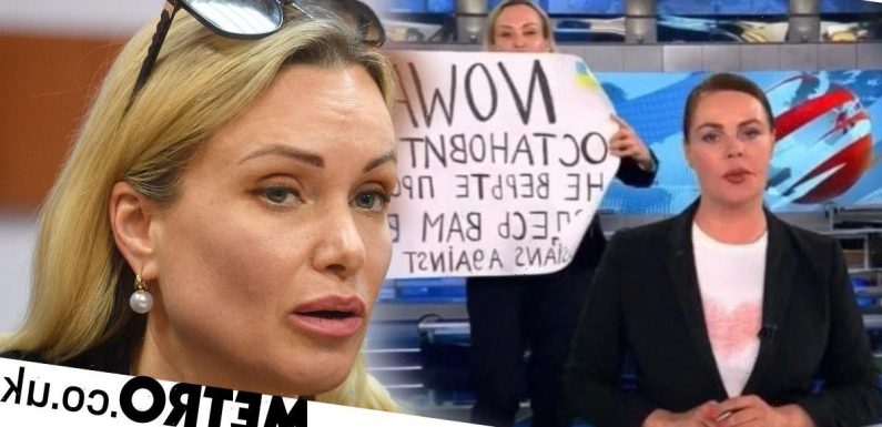 Fears Russian TV editor who waved anti-war sign on air could still be jailed
