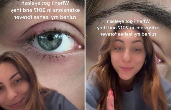 I got eyelash extensions five years ago – they wrecked my lashes and they STILL haven’t recovered