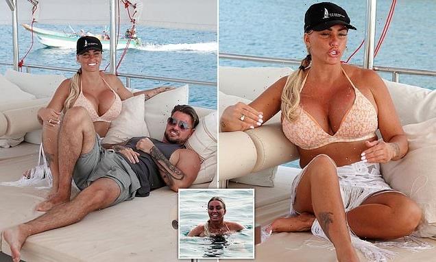 Katie Price displays the results of her 13TH boob job