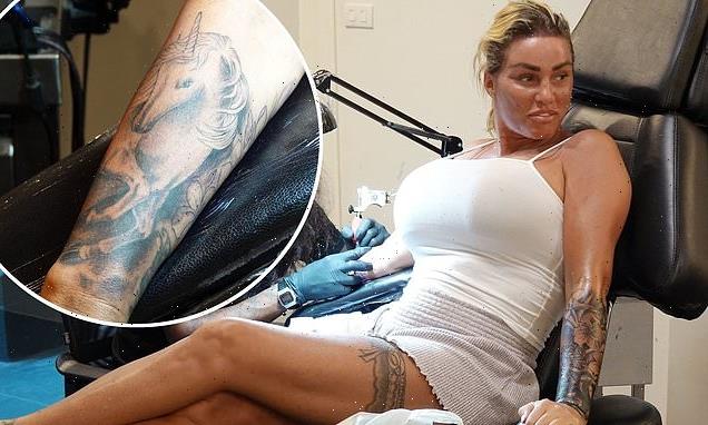 Katie Price gets second tattoo sleeve during Thailand trip