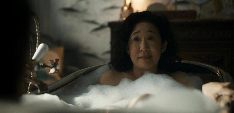 Killing Eve fans left swooning as Helene and Eve strip naked and snog in steamy bath scene