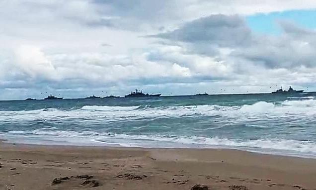 Menacing armada of seaborne Russian troops is poised to attack Odessa
