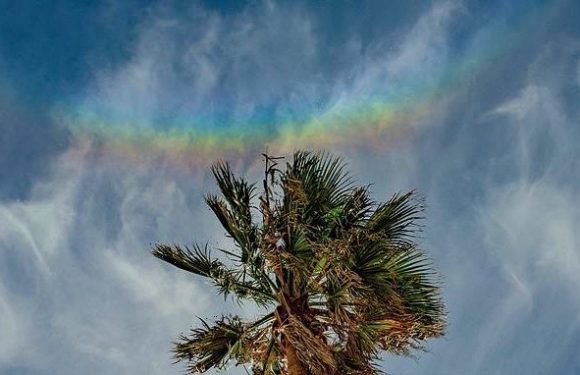 NASA shares a stunning photo of an inverted rainbow over Sicily