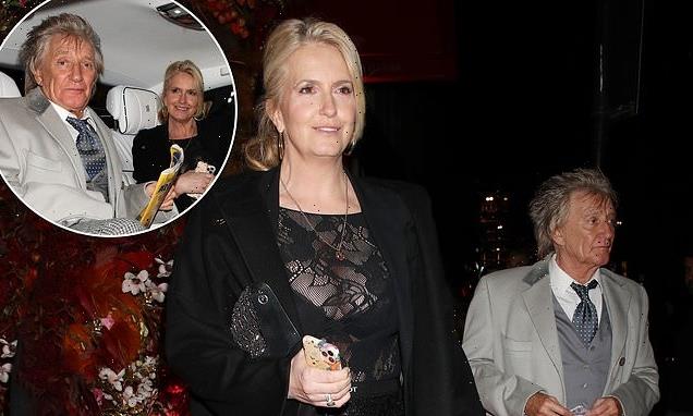 Penny Lancaster, 50, and Rod Stewart, 77, enjoy date night