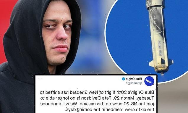 Pete Davidson CANCELS his flight into outer space
