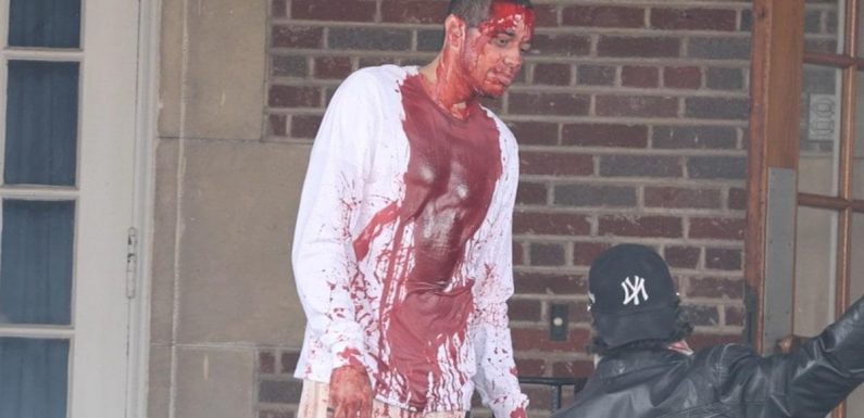 Pete Davidson Covered in Fake Blood for New Movie, Not a Kanye Video