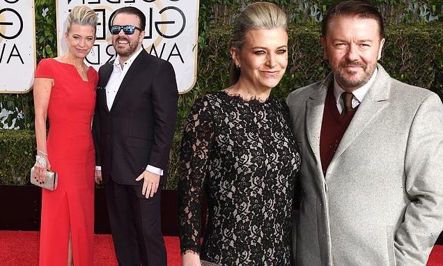 Ricky Gervais' partner Jane Fallon sells awards outfits for charity