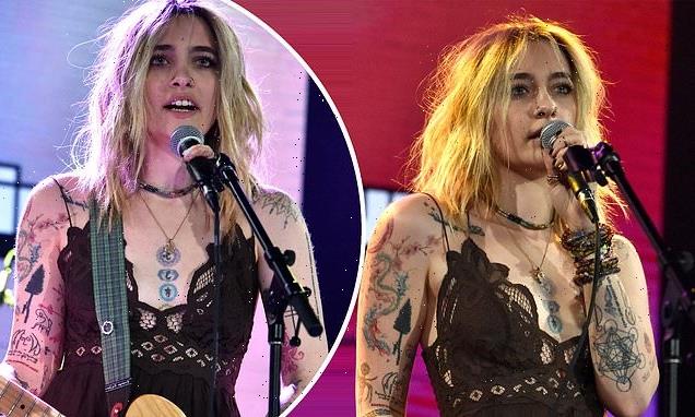 Rock star Paris Jackson shows off her impressive collection of tattoos