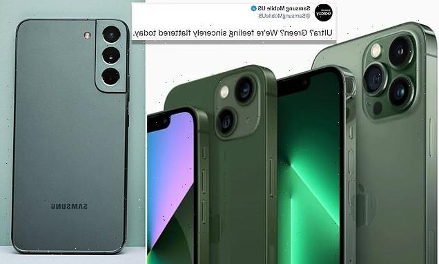 Samsung throws shade at Apple with joke about green 5G iPhone 13