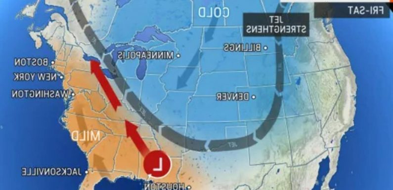 Winter Storm Quinlan brings tornado threat and warning of a 'bomb cyclone' with 90mph winds this weekend