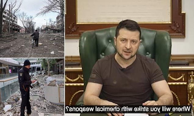 Zelensky warns threat of Russia using chemical weapons is 'very real'