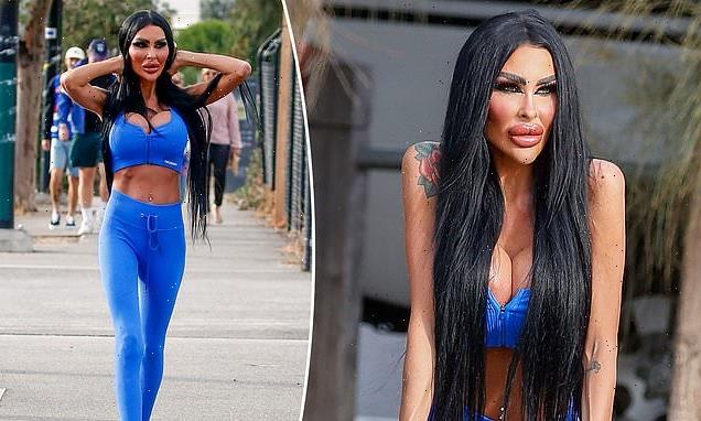 Botched star Tara Jayne flaunts cleavage and  figure in activewear