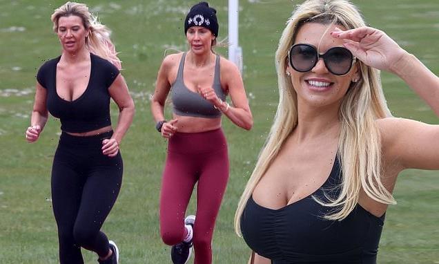 Christine McGuinness and Olivia Attwood work up a sweat for The Games