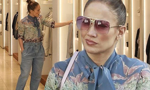 Jennifer Lopez puts on a casual display on Beverly Hills shopping trip