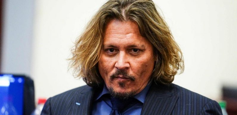 Johnny Depp remains silent as he’s shown CCTV clip of him ‘breaking hotel rules’