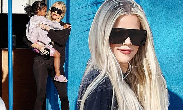 Khloe Kardashian steps out with daughter True at end of a wild week