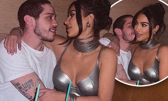 Kim Kardashian and boyfriend Pete Davidson share PDA moment