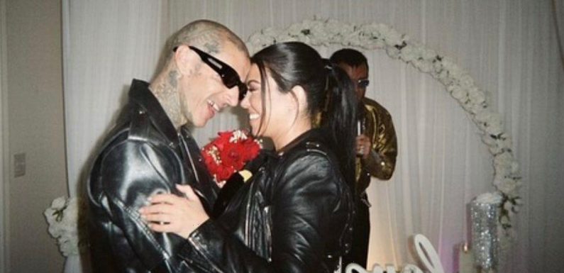 Kourtney Kardashian and Travis Barker wedding pictures after 2am ‘tequila-fuelled’ nuptials