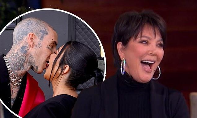 Kris Jenner jokes Kourtney and Travis 'make out for 98%' of Hulu show