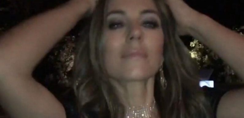 Liz Hurley branded ‘MILF who doesn’t age’ as she dances in plunging sheer dress