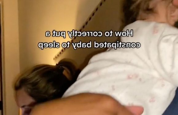 My baby was constipated for five days & was too uncomfortable to sleep – this trick got her to drift off in minutes
