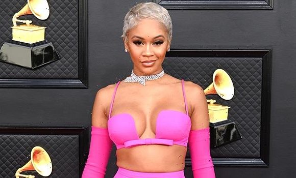 Saweetie Channels Modern Marilyn Monroe In Hot Pink Two-Piece Gown At The Grammys