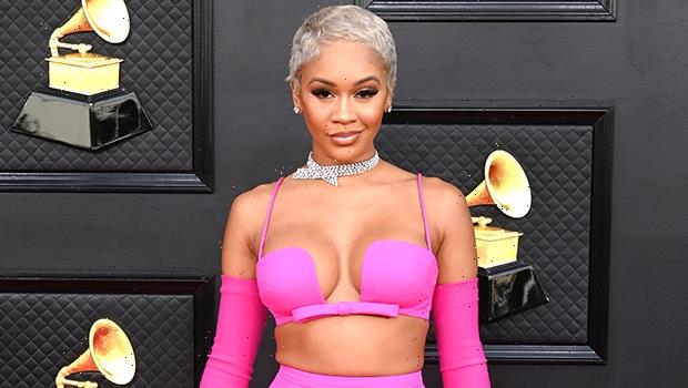 Saweetie Channels Modern Marilyn Monroe In Hot Pink Two-Piece Gown At The Grammys