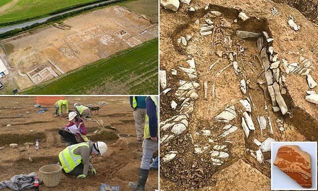 Skeleton of a Roman mercenary is unearthed in the Welsh countryside