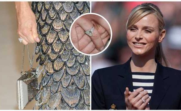 ‘Such a great look!’ Princess Charlene’s pear-shaped engagement ring she hardly ever wears