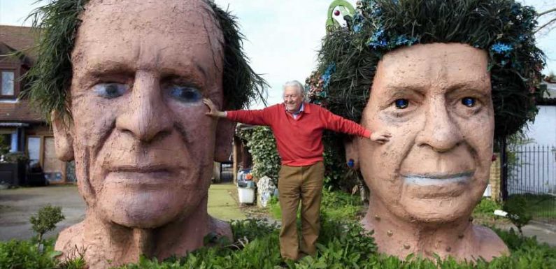 Brits baffled by bizarre Queen garden sculptures – but it's not as it appears