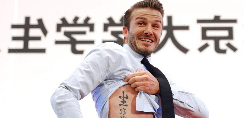 David Beckham’s many tattoos – Harper nickname, Jay Z quote and ancient proverb