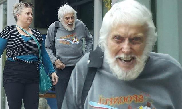 Dick Van Dyke, 96, sports a 'Spoonful of Sugar' sweatshirt in Malibu
