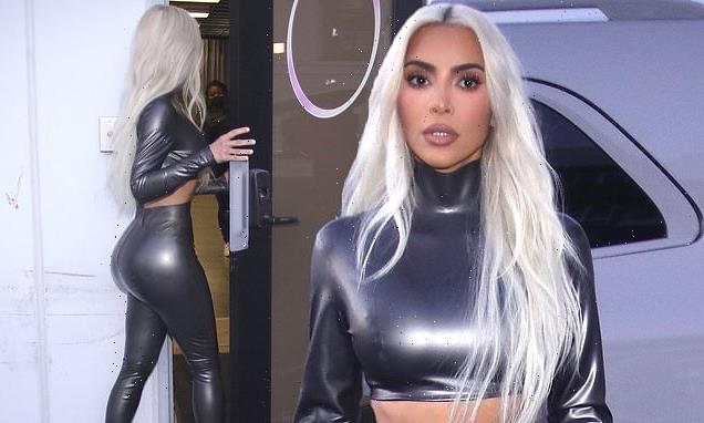 Kim Kardashian enjoys night out with her SKIMS team