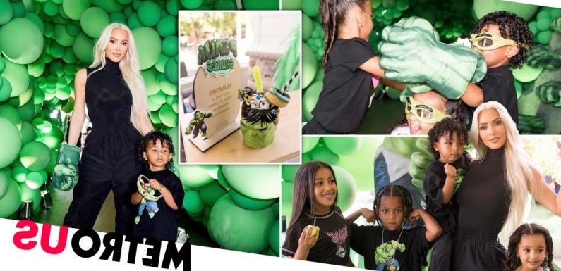 Kim Kardashian goes all-out for son Psalm’s Hulk themed third birthday party