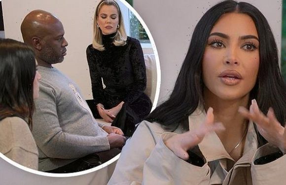 Kim Kardashian hints at drama between Kanye West and family