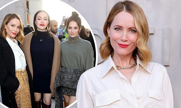 Leslie Mann, 50, is joined by her daughters at Louis Vuitton's show