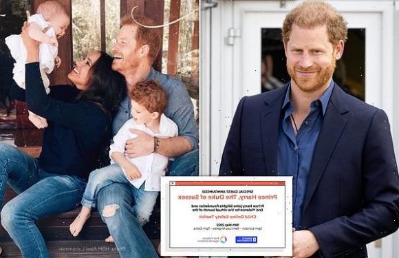 Prince Harry launches 'online safety toolkit' for children