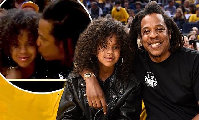 Blue Ivy Carter is embarrassed by dad Jay-Z as at NBA Finals game