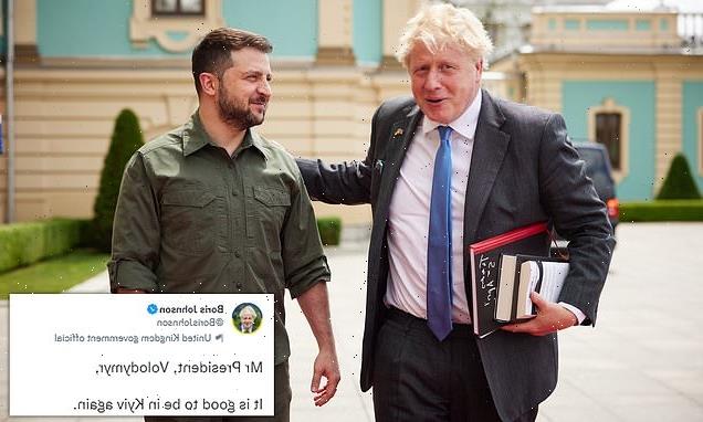 Boris Johnson makes surprise trip to Kyiv for talks with Zelensky