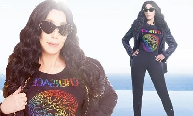 Cher, 76, proves she is still in excellent shape for Versace