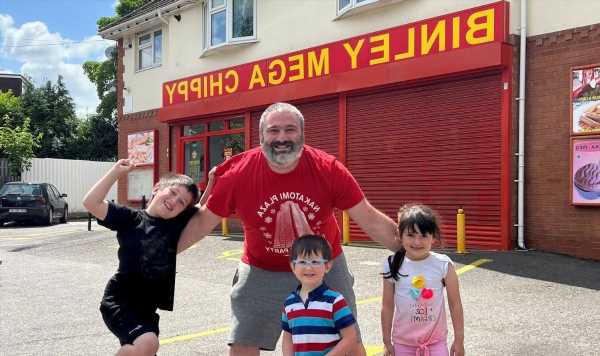 Dad took family on 250-mile round-trip to Binley Mega Chippy and it was closed