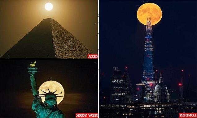 Did you see it? Stunning photos show last night's Strawberry SUPERMOON
