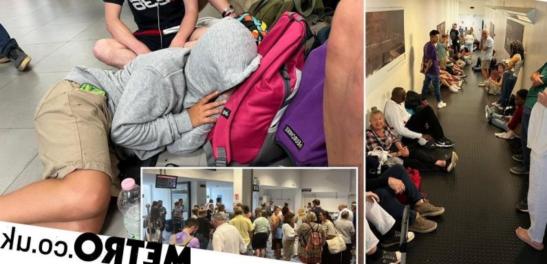 Easyjet customers 'locked in sweltering airport corridor with no water or loos'