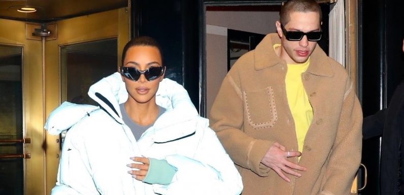 How Kim Kardashian and Pete Davidson Went From Clashing Styles to Matching Outfits