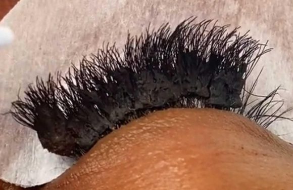 I’m a lash technician and one DIY job took me an hour to fix – people are stunned she had any lashes left | The Sun