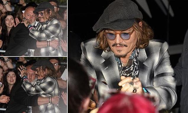 Johnny Depp fans sing Happy Birthday as star, 59, poses for selfies