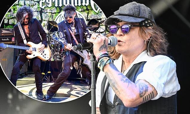 Johnny Depp reunites with Hollywood Vampires for overseas tour