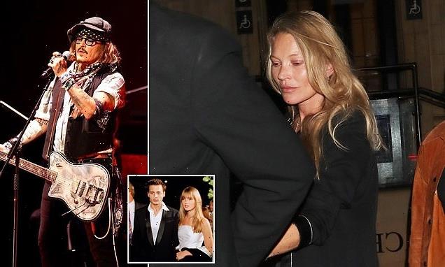 Kate Moss leaves Royal Albert Hall alone