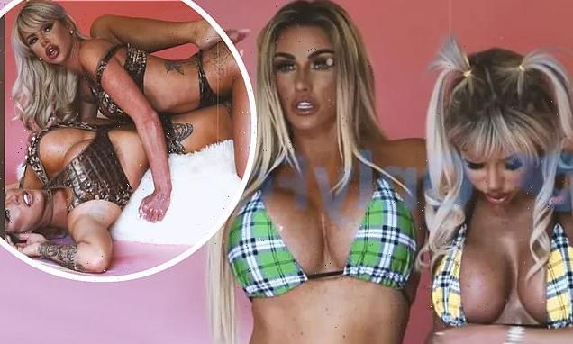 Katie Price sizzles with Hannah Elizabeth for OnlyFans shoot